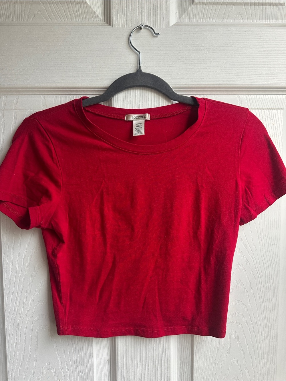 Bozzolo Red Crop Tee